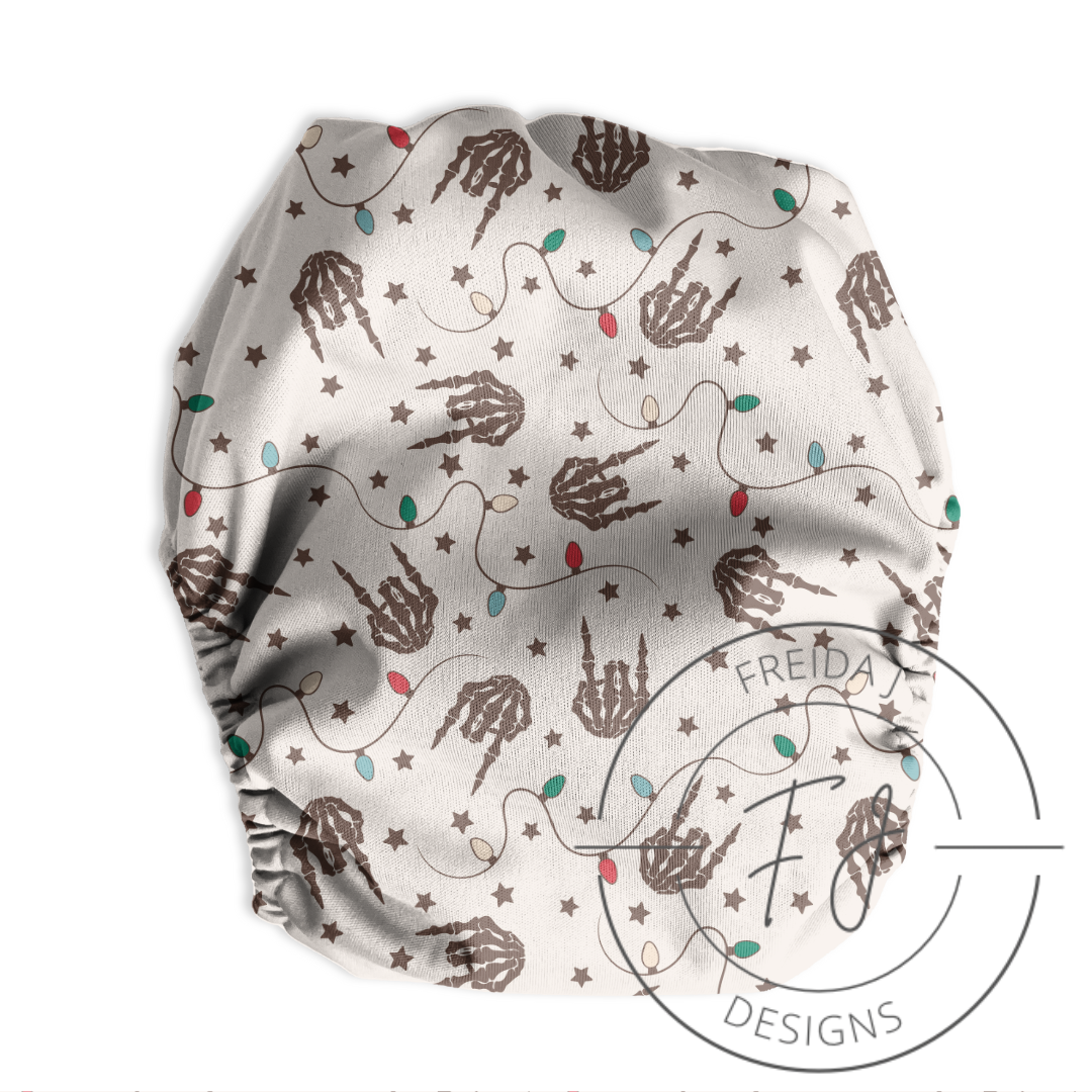 Skelly christmas lights - Pocket Diapers & Trainers