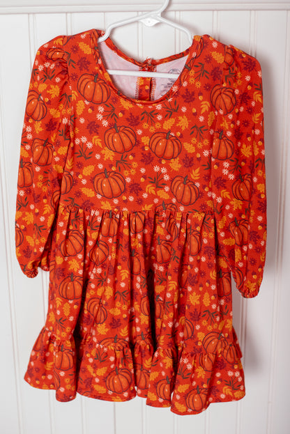 Hey, Pumpkin - Long Sleeve Dress