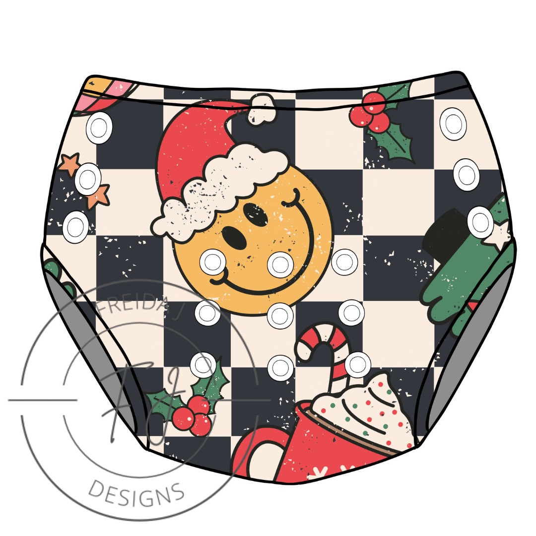 Smiley Christmas- Pocket Diapers & Trainers