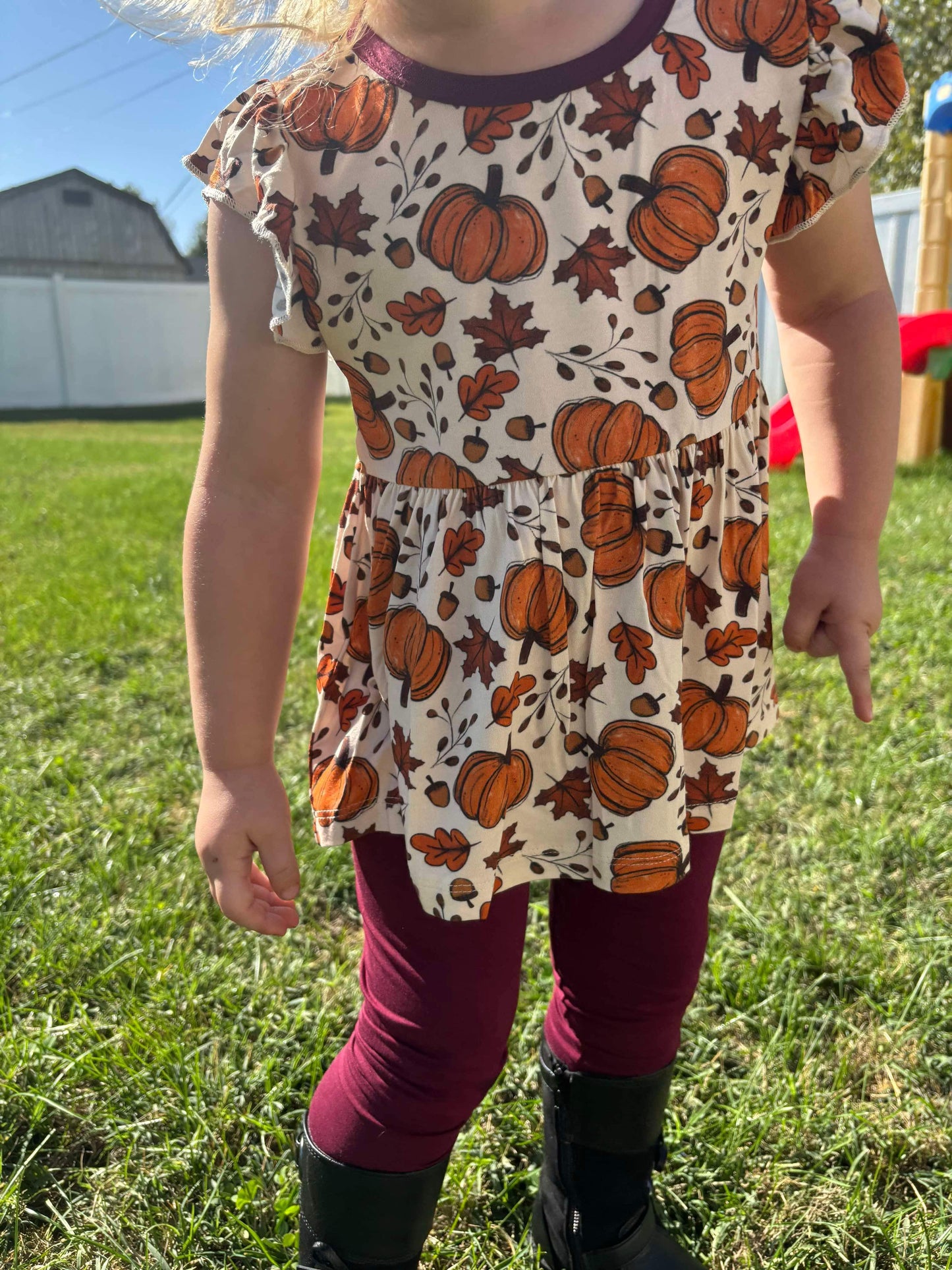 Fall Leaves - Peplum & Leggings